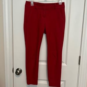 Loft 0p red pants